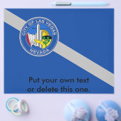 Flyer met vlag van Las Vegas, Nevada, Verenigde St (Enkel)