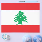 Flyer met vlag van Libanon (Enkel)