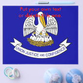 Flyer met vlag van Louisiana, VS (Enkel)