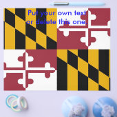 Flyer met Vlag van Maryland, V.S. (Enkel)