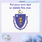 Flyer met vlag van Massachuttes, VS (Enkel)