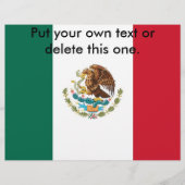 Flyer met vlag van Mexico (Voorkant)
