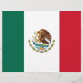 Flyer met vlag van Mexico (Achterkant)
