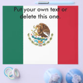 Flyer met vlag van Mexico (Enkel)