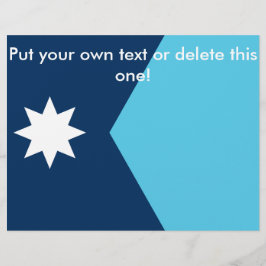 Flyer met vlag van Minnesota, VS