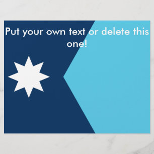 Flyer met vlag van Minnesota, VS