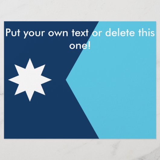 Flyer met vlag van Minnesota, VS (Voorkant)