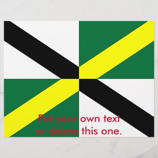 Flyer met vlag van Monterey, Californië, Verenigde (Voorkant)