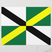 Flyer met vlag van Monterey, Californië, Verenigde (Achterkant)