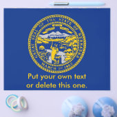 Flyer met vlag van Nebraska, VS (Enkel)