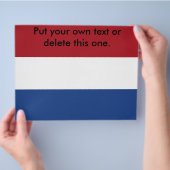 Flyer met vlag van Nederland (Hand)