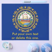 Flyer met vlag van New Hampshire, VS (Enkel)