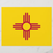 Flyer met vlag van New Mexico, VS (Achterkant)