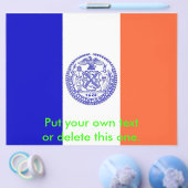 Flyer met vlag van New York City, VS (Enkel)