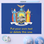 Flyer met vlag van New York, VS. (Enkel)