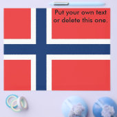 Flyer met vlag van Noorwegen (Enkel)