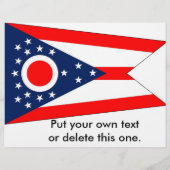 Flyer met vlag van Ohio, VS (Voorkant)