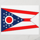 Flyer met vlag van Ohio, VS (Achterkant)