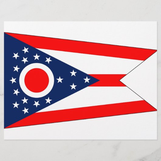 Flyer met vlag van Ohio, VS (Achterkant)