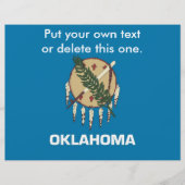 Flyer met vlag van Oklahoma, VS (Voorkant)