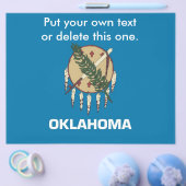 Flyer met vlag van Oklahoma, VS (Enkel)
