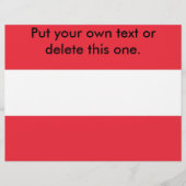 Flyer met vlag van Oostenrijk (Voorkant)
