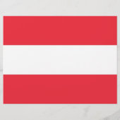 Flyer met vlag van Oostenrijk (Achterkant)