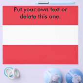 Flyer met vlag van Oostenrijk (Enkel)