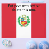 Flyer met vlag van Peru (Enkel)