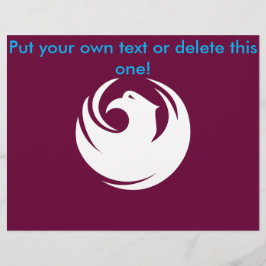 Flyer met vlag van Phoenix, Arizona