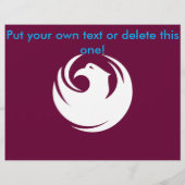 Flyer met vlag van Phoenix, Arizona (Achterkant)