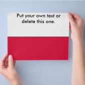 Flyer met vlag van Polen (Hand)