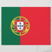 Flyer met vlag van Portugal (Achterkant)