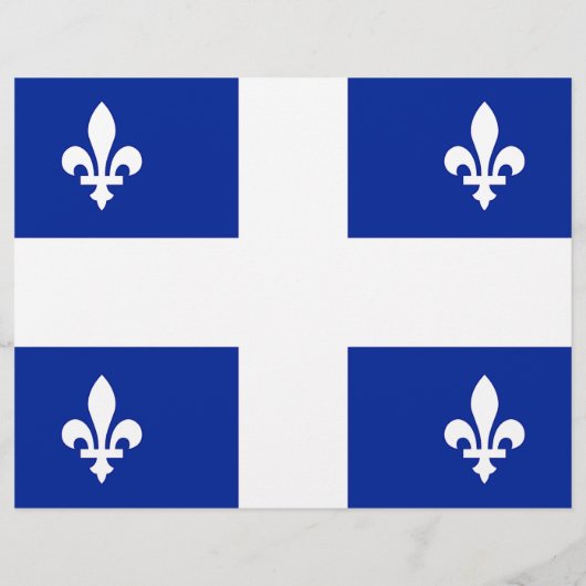 Flyer met vlag van Quebec, Canada (Achterkant)