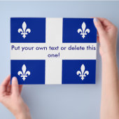 Flyer met vlag van Quebec, Canada (Hand)