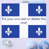Flyer met vlag van Quebec, Canada (Enkel)