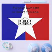 Flyer met vlag van San Antonio City, Verenigde Sta (Enkel)