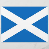 Flyer met vlag van Schotland (Achterkant)