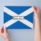 Flyer met vlag van Schotland (Hand)