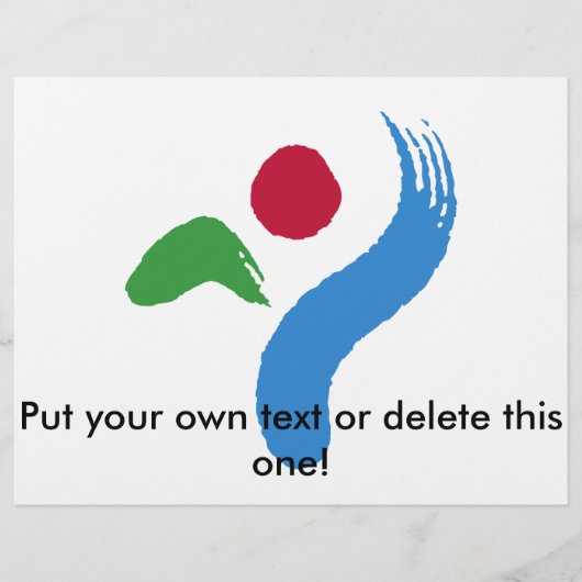Flyer met vlag van Seoul, Zuid-Korea (Voorkant)