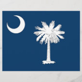 Flyer met vlag van South Carolina, Verenigde State (Achterkant)