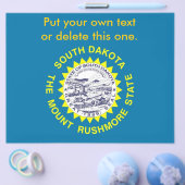 Flyer met vlag van South Dakota, VS. (Enkel)
