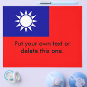 Flyer met vlag van Taiwan (Enkel)