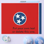 Flyer met vlag van Tennessee, VS (Enkel)