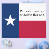 Flyer met Vlag van Texas, V.S.A. (Enkel)