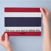 Flyer met vlag van Thailand (Hand)