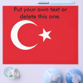 Flyer met vlag van Turkije (Enkel)