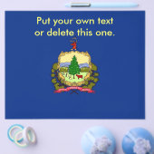 Flyer met vlag van Vermont, Verenigde Staten. (Enkel)