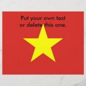 Flyer met vlag van Vietnam (Voorkant)