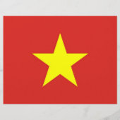 Flyer met vlag van Vietnam (Achterkant)